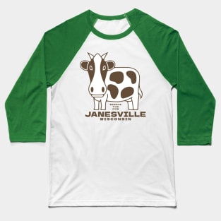 Bessie The Cow! Janesville, Wi Baseball T-Shirt